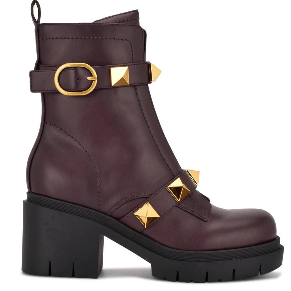 NIB Nine West Junga Booties Rock Stud